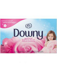 Downy April Fresh Fabric Softener Dryer Sheets, 34