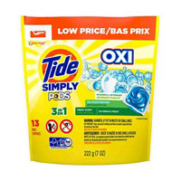 Tide Simply PODS +Oxi Liquid Laundry Detergent Pacs, Daybreak Fresh, 13 count