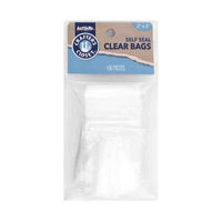 Crafter&#x27;s Closet Self-Seal Clear Plastic Bags, 2" x