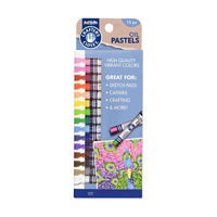 Crafter's Closet Vibrant Artist Oil Pastels Set, 15 Colors