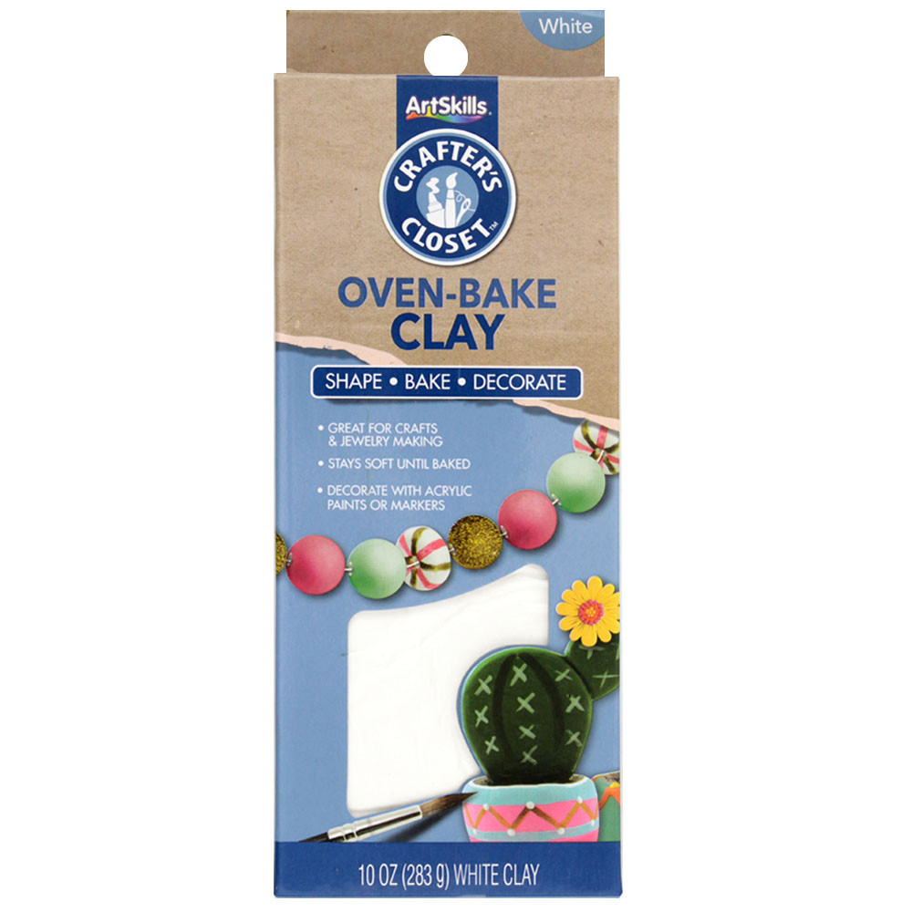 Crafter's Closet Oven Bake Clay for Crafts, Modeling and Sculpting