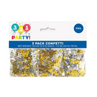 Foil Gold & Silver Happy Birthday Confetti, 1.2oz