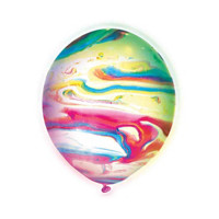 9" Marble LED Light Up Balloons, 3 Count