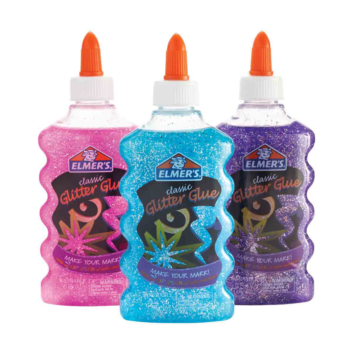 Elmers Glitter Glue, Classic, Pink - 6 fl oz