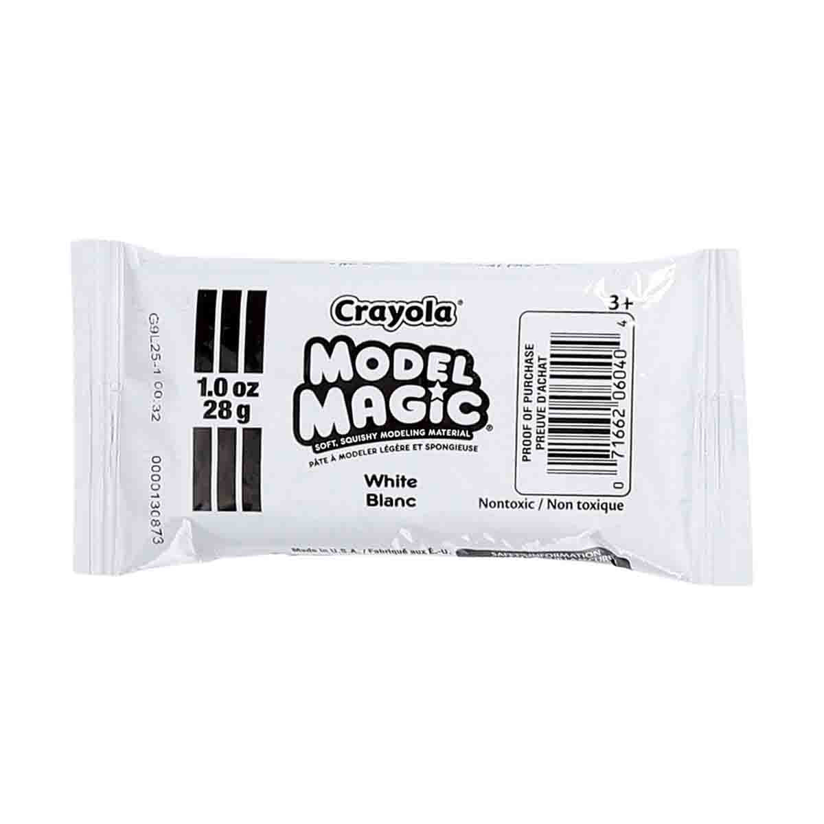 Crayola Model Magic White, Modeling Clay Alternative, At Home Crafts for  Kids, 4 oz