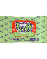 Boogie Wipes Saline Wipes Fresh Scent, 20 ct