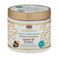 African Pride Moisture Miracle Coconut Oil & Baobab Oil Leave-In Cream