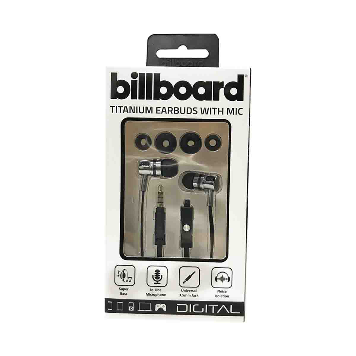 Billboard titanium 2025 earbuds with mic