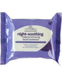 Studio Selection Night Soothing Makeup Removing Facial Towelettes, 25 Count