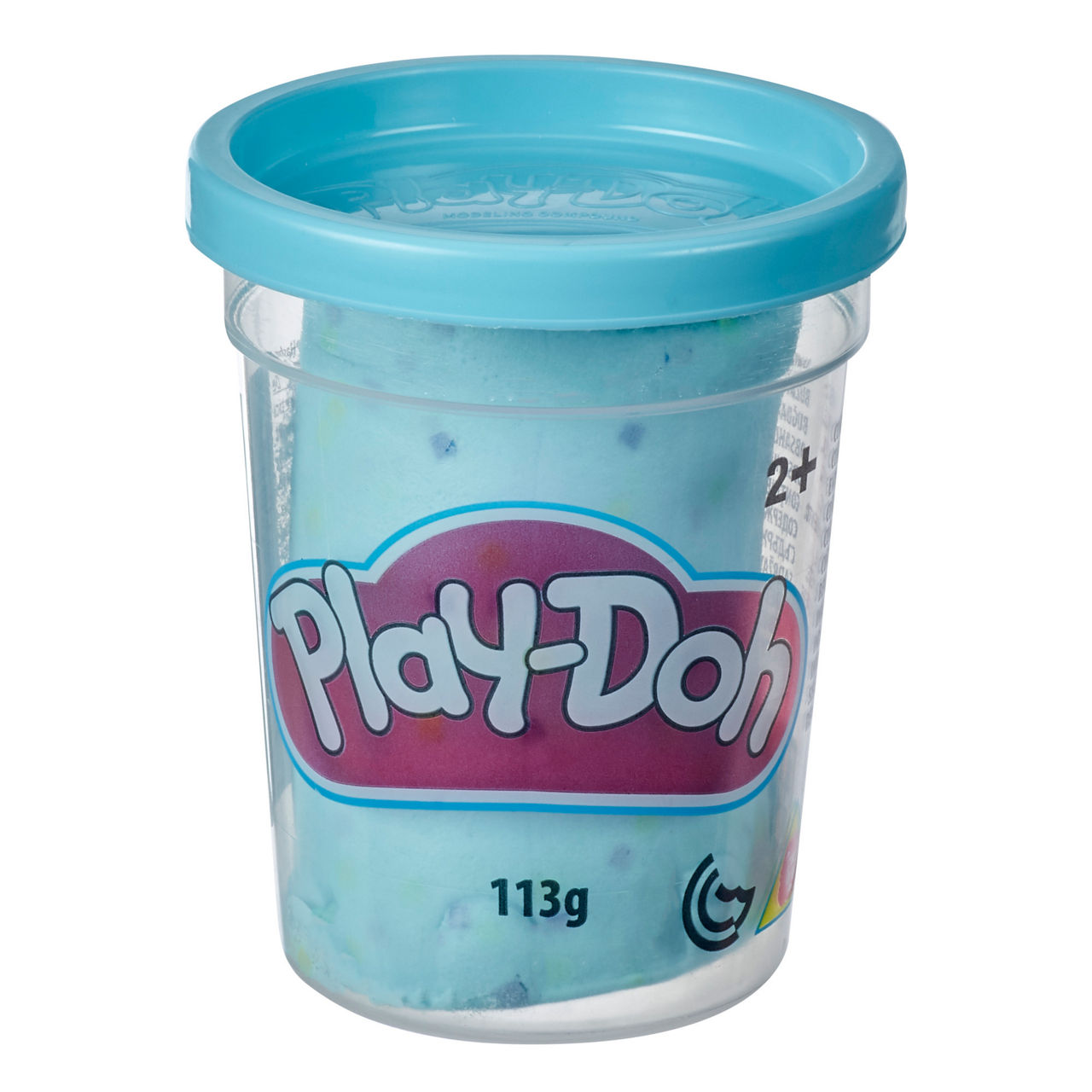 Play-Doh Confetti Compound - Bundle of 4-Colors - Yellow, Pink, Light Blue  and White - One 4oz Can of Each Color