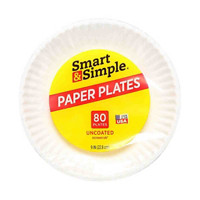 Smart & Simple Paper Plates, 9 in - 75 ct