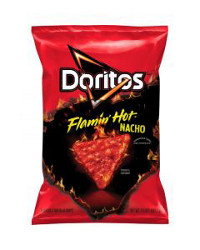 Doritos Flavored Tortilla Chips Flamin Hot Nacho, 9.25