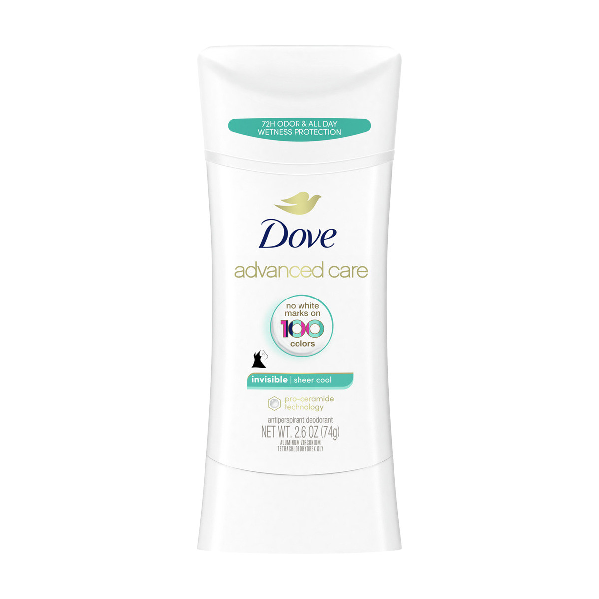 Dove Advanced Care Antiperspirant Dry Deodorant Stick, Sheer Cool