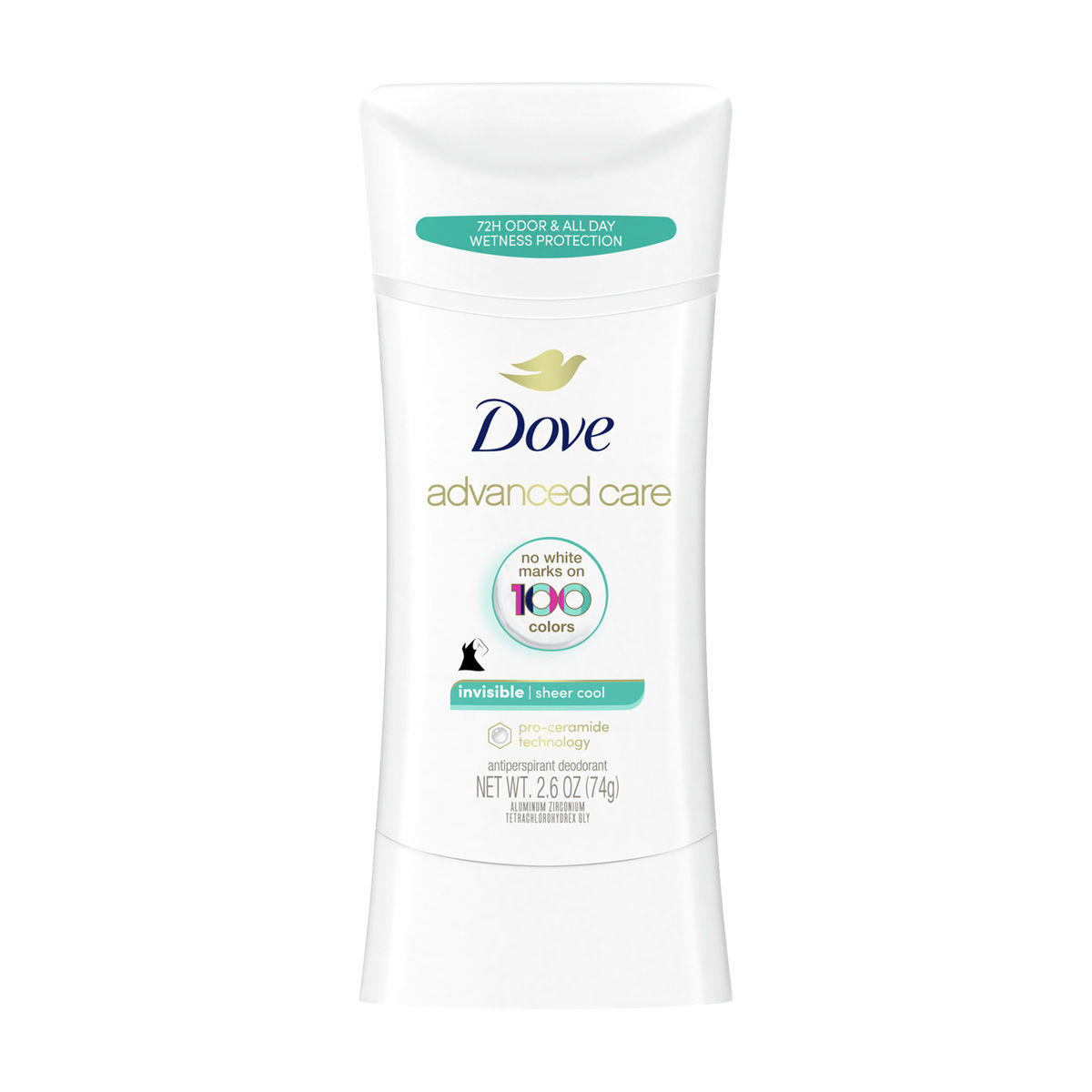 Dove Advanced Care Antiperspirant Dry Deodorant Stick, Sheer Cool