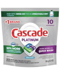 Cascade Dishwasher Detergent Platinum ActionPacs - Fresh Scent,