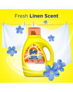 Tide Simply Odor Rescue Liquid Laundry Detergent, Fresh Linen - 20 loads