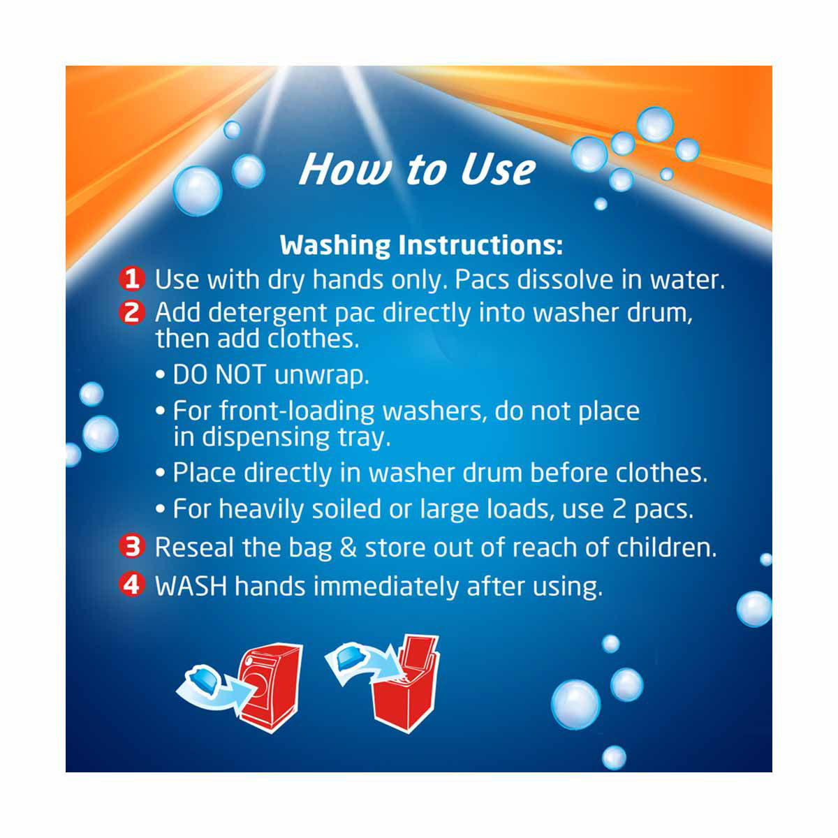 Purex 4 in 1 Plus OXI Laundry Detergent Pacs Fresh Morning Burst, 17