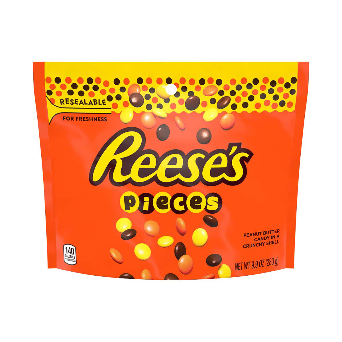 Reese's Pieces Peanut Butter Candy Pouch, 9.9 oz.
