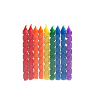 Rainbow Birthday Candles, 10 Count