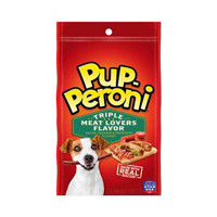 Pup-Peroni Triple Meat Lovers with Bacon, Sausage & Pepperoni Flavor Dog Snacks, 2.5 oz.