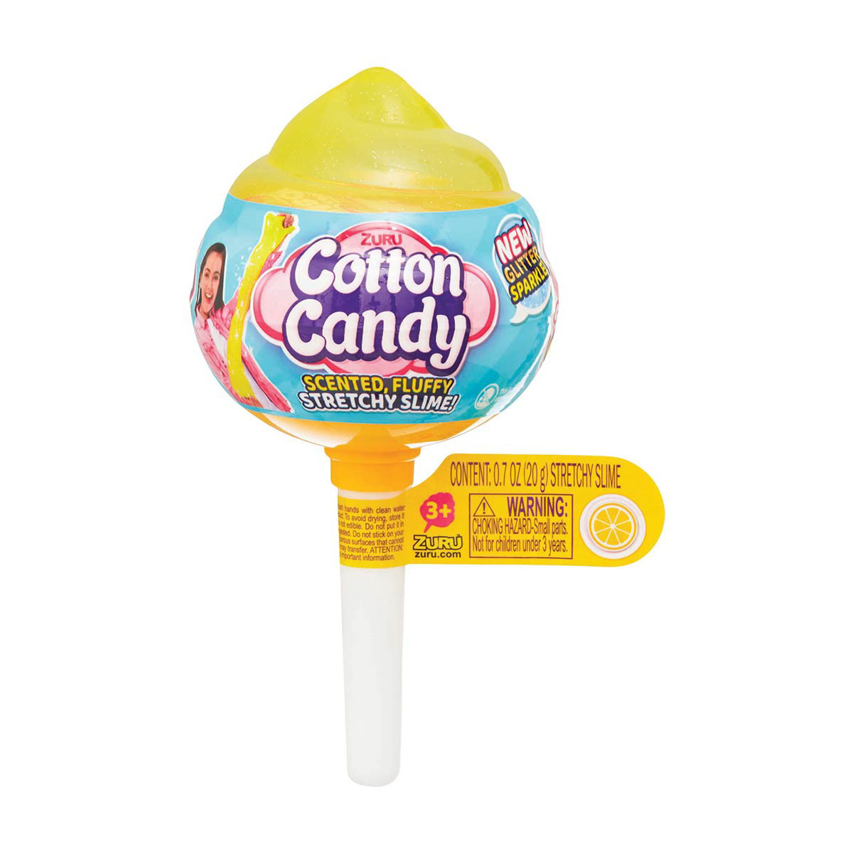 Zuru Cotton Candy Scented, Fluffy, Stretchy Slime, Assorted