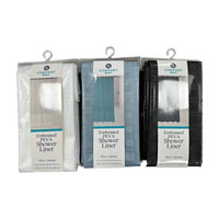 Comfort Bay Embossed PEVA Shower Liner, Assorted