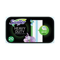 Swiffer Sweeper Heavy Duty Multi-Surface Wet Cloth Refills for Floor Mopping and Cleaning, Lavender scent, 20 count