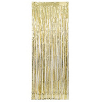 Foil Gold Fringe Photo Booth Backdrop