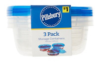 Pillsbury Round Food Storage, 16oz,  3 Count