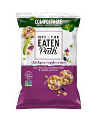 Off The Eaten Path Chickpeas Black Beans & Purple Sweet Potato Chips, 6.25 oz