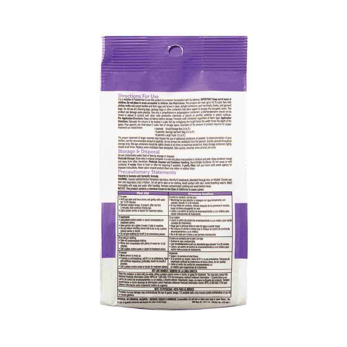 Enoz Lavender Scented Moth Balls, Packets Kill Clothes Moths