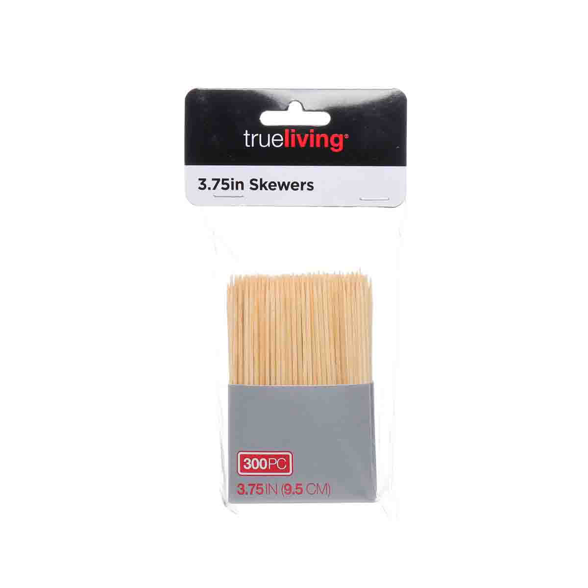 trueliving Wood Skewers, 3.75inch, 300 Piece