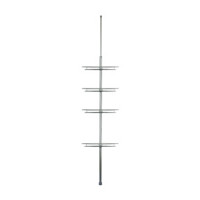 Shower Tension Pole Caddy, Silver
