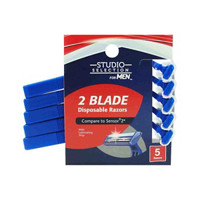 Men's Twin Blade Disposable, 5 Count