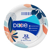 Dixie 7 in Paper Plate, 32 Count