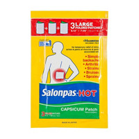 Salonpas Hot Capsicum Patch - Large, 3 Count