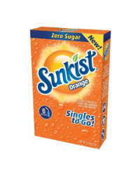 Sunkist Soda Orange Singles To Go Drink Mix, 0.74 oz, 6 ct