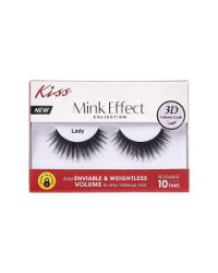 Kiss 3D Eyelashes Mink Effect Collection, Lady