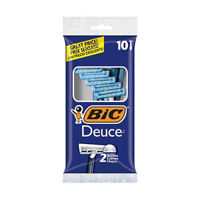 BIC Deuce Twin Blade Disposable Razor, 10 Count