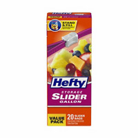 Hefty Slider Storage Bags, Gallon Size, 20 ct