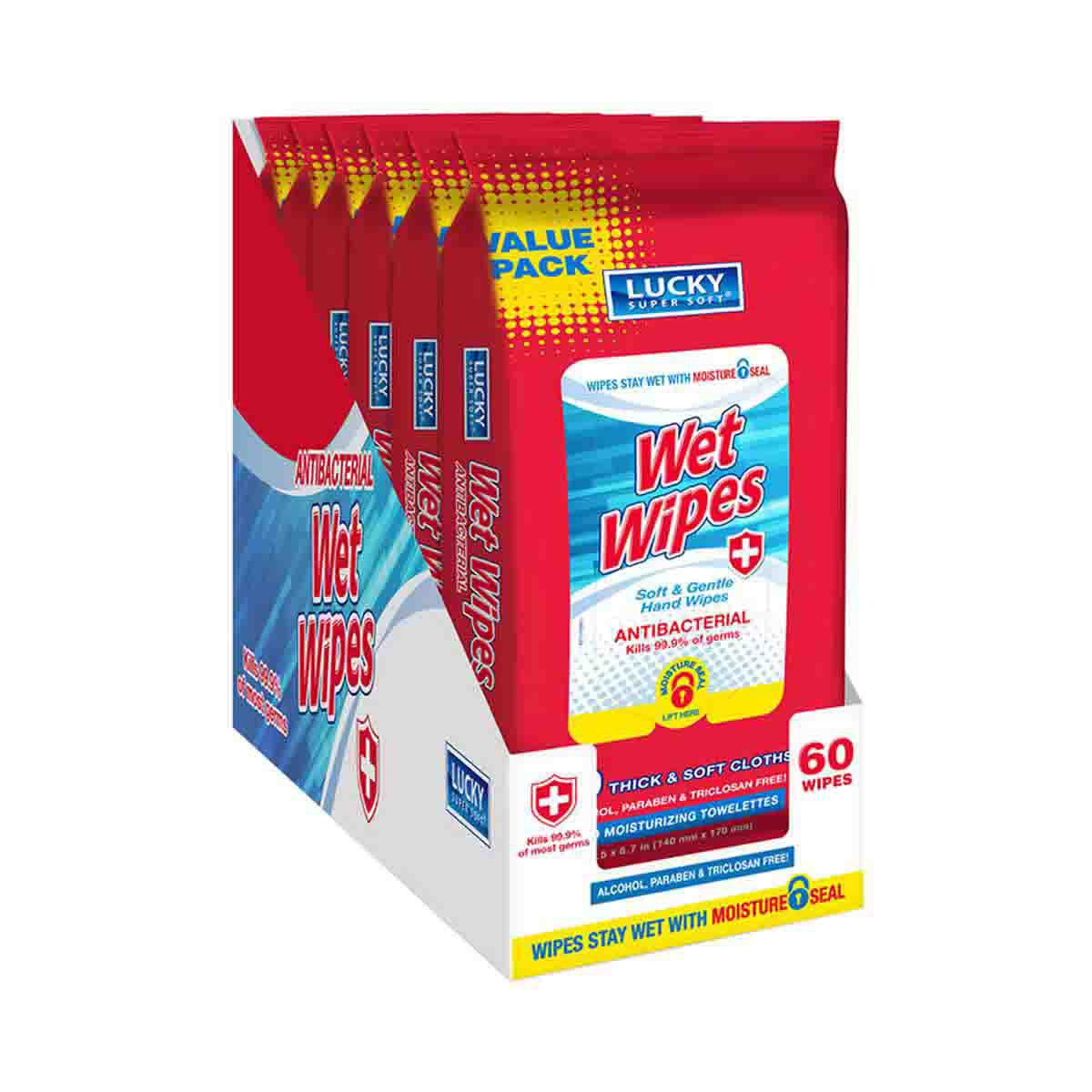 Lucky wet clearance wipes