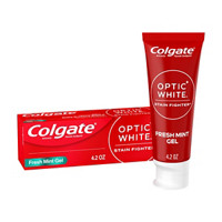 Colgate Optic White Stain Fighter Stain Removal Toothpaste, Fresh Mint Gel, 4.2