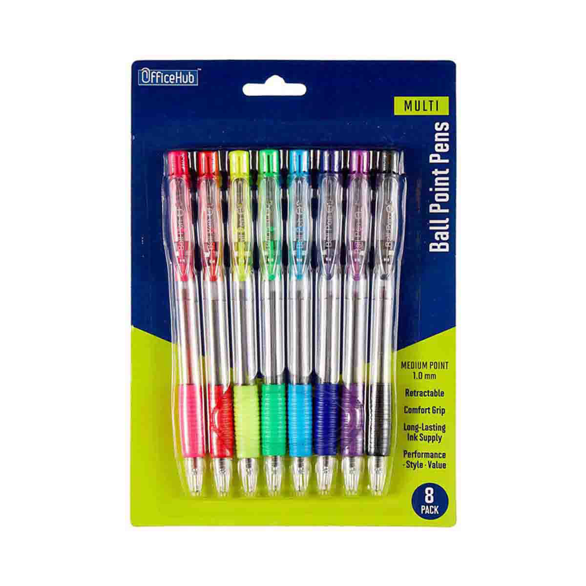 Multicolor Ballpoint Pen Fun Pens With Retractable And Multicolor