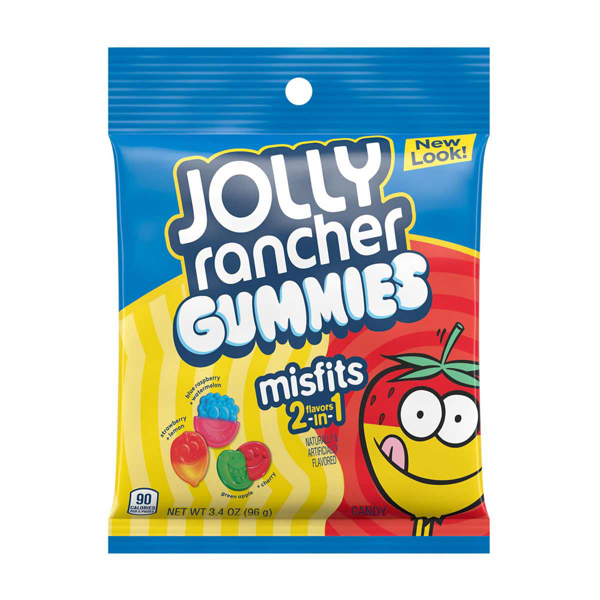 Jolly Rancher Misfits 2-in-1 Fruit Gummies, 3.4 oz