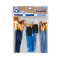 Crafter's Closet Painting and Craft Brush Set, 25 Pack