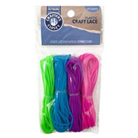 Crafter&#x27;s Closet Plastic Craft Lacing Kit with 4