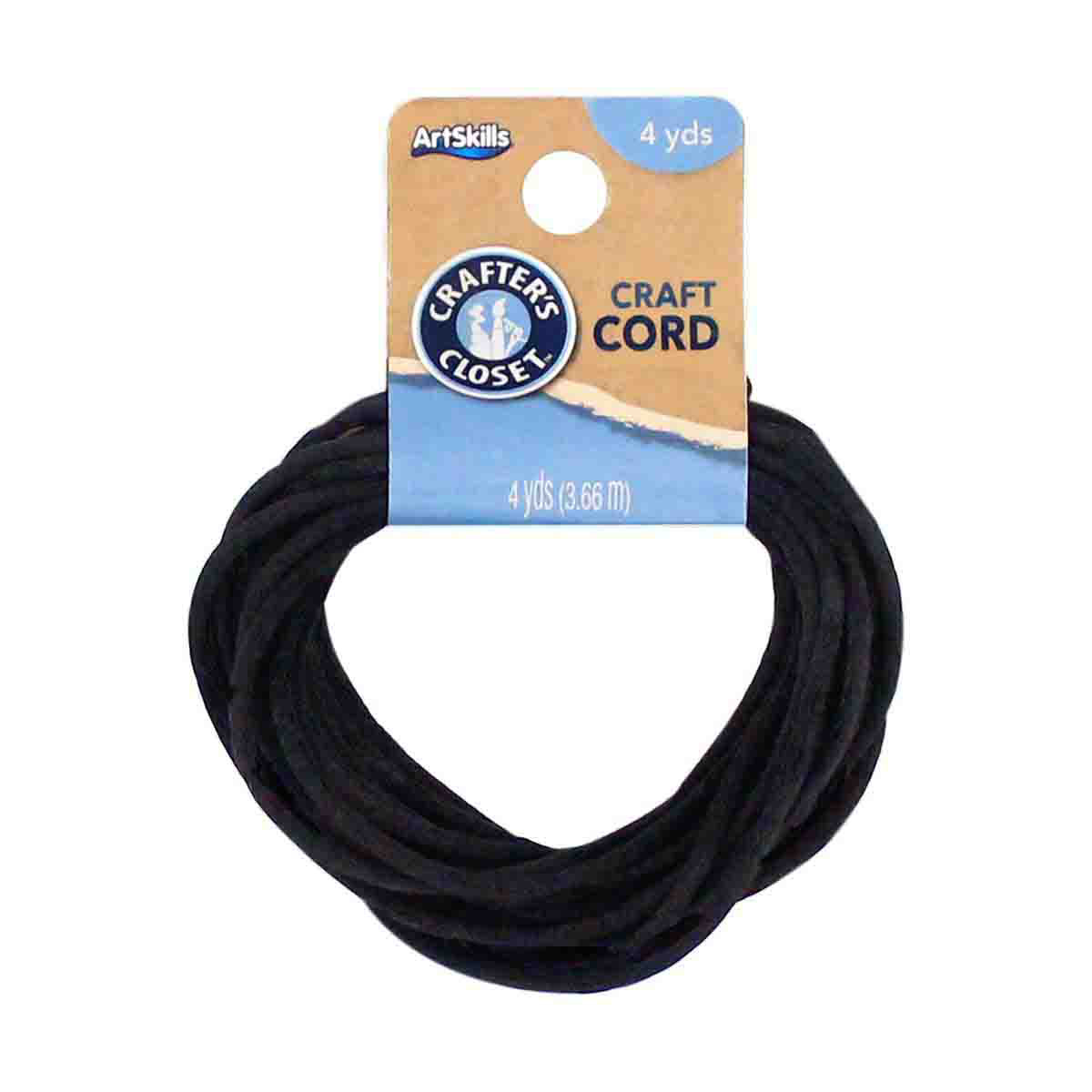 Crafter's Closet Black Silk Cord for Crafts and Jewelry Making, 4