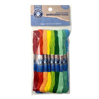 Crafter's Closet Polyester Embroidery Floss Skeins, 8.75 yards each, 18 Colors