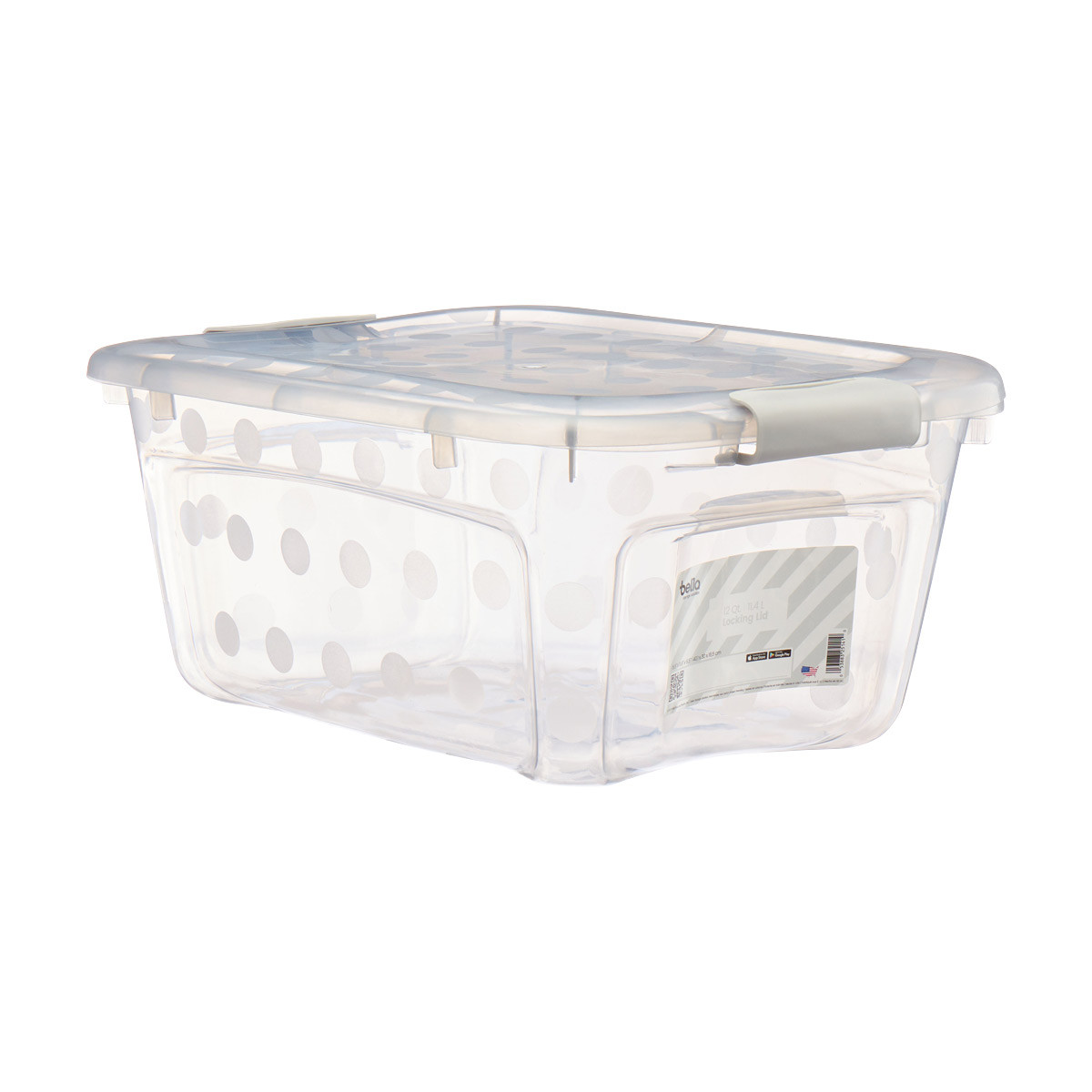 Bella Locking Storage Container, 5.5 qt