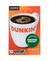 Dunkin' Donuts Decaf Medium Roast K-Cup Coffee Pods, 10 ct